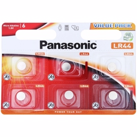 LR44 / AG13 Panasonic 1,5V alkaliska batterier 6 st